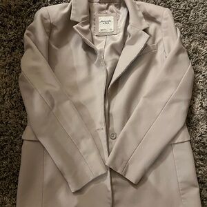 Abercrombie & Fitch Women's Cream Blazer